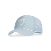 Embroidered Graphic Trucker Hat, Women's, Blue
