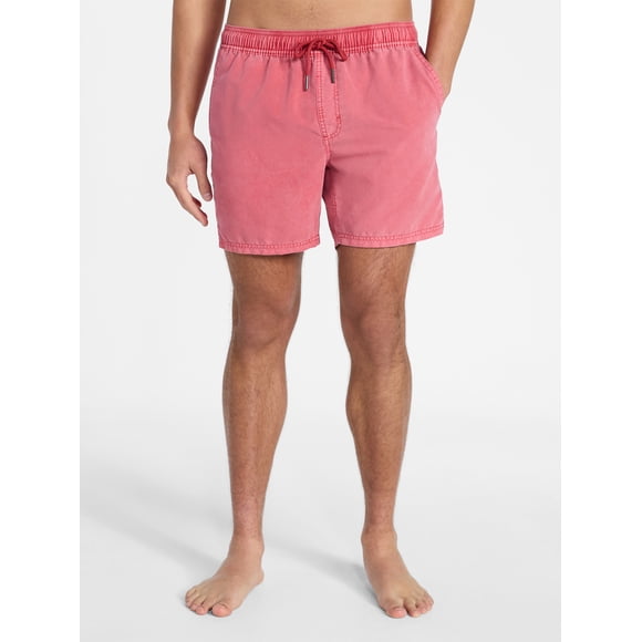 No Boundaries Washed Swim Trunks, 6" Inseam, Men's S-3XL