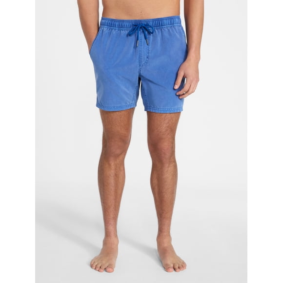 No Boundaries Washed Swim Trunks, 6" Inseam, Men's S-3XL