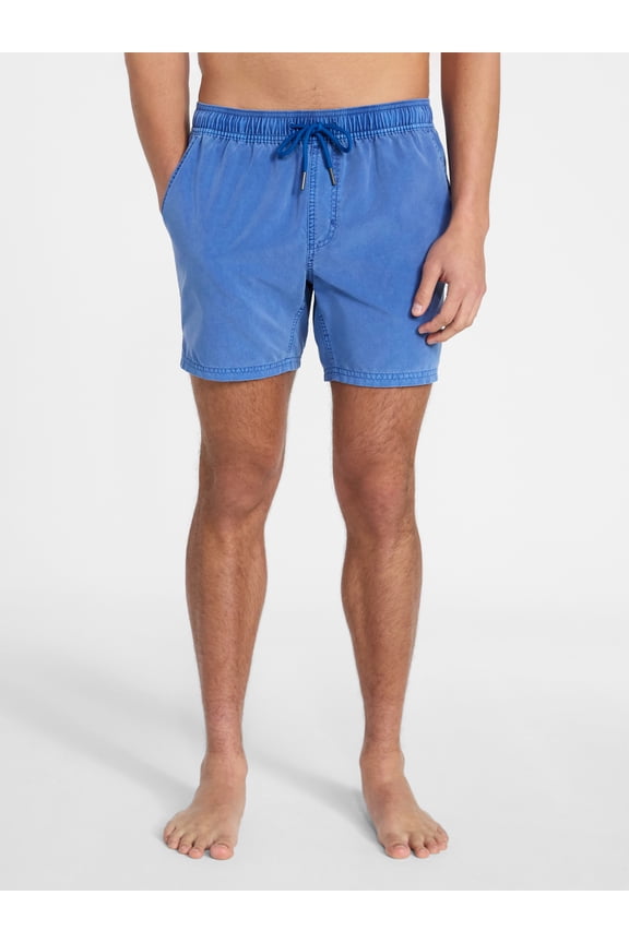 Washed Swim Trunks, 6" Inseam, Men's S-3XL