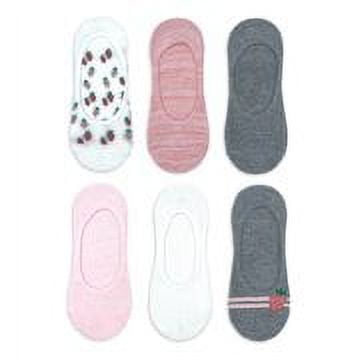 NOBO Women’s Fashion Low Liner Socks, 6-Pack, Size 4-10