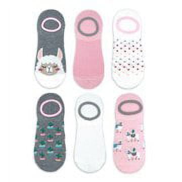 NOBO Women’s Stay-Put Fashion Liner Socks, 6-Pack, Size 4-10