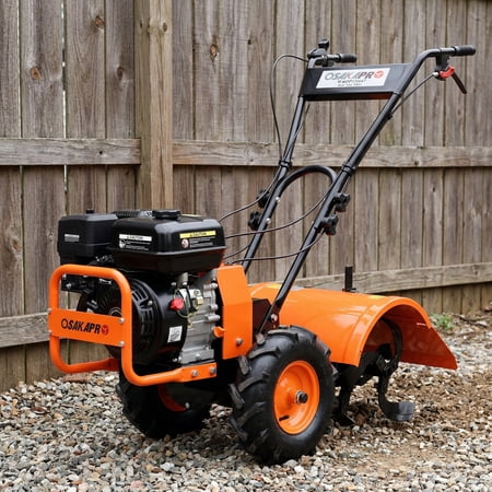 NOBOLEA Heavy duty Power tiller, Rear Tine Tiller - 7HP Gas Engine 212CC, 20" Wide and 8" Deep Cultivator - Garden Soil Prep for Planters and Vegetable Beds and More.