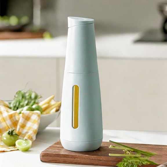 NOBRAND 3-Seal Lock Oil & Vinegar Dispenser, 16oz Heat Insulated Bottle, 304 Stainless Steel No-Drip Spout.(Kitchen) Airtight for Olive Oil, Vinegar, Soy Sauce (Blue)