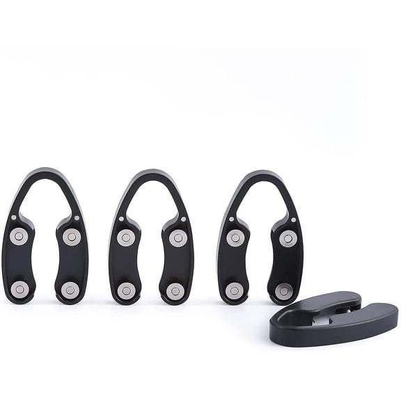 NOBRAND 4 Pack Magnetic Wine Foil Cutter Tool,4 Stainless Blades Foil Remover for Wine Bottles,Removes Foil Top Effortlessly,Wine Bottle Opener Accessory,Gift for Wine Lovers,Black