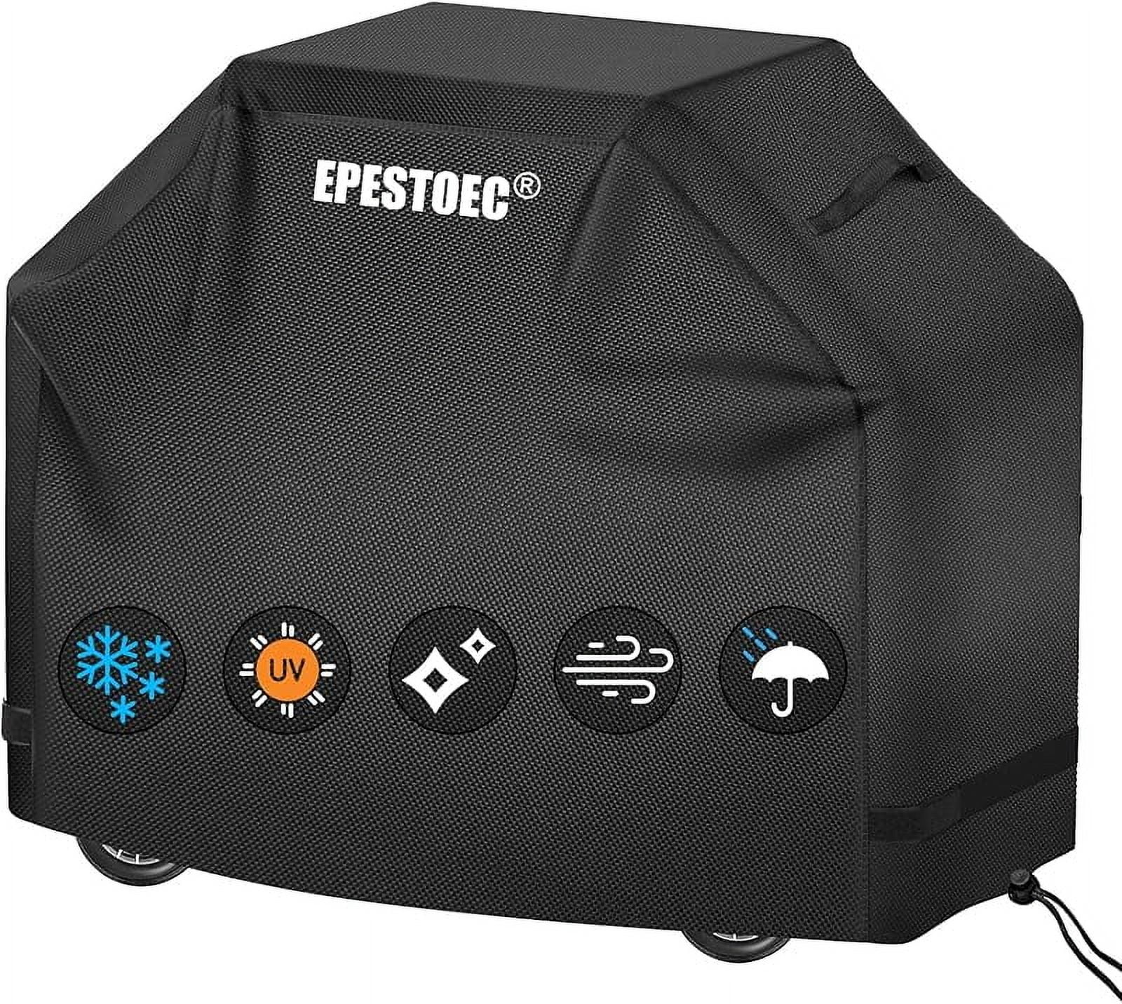 Black 58 Inch Waterproof UV Resistant Grill Cover