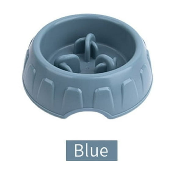 NOBRAND Blue Polypropylene Anti-Choke, Non-Slip, Anti-Tumble Slow Feeder Bowl for Dogs