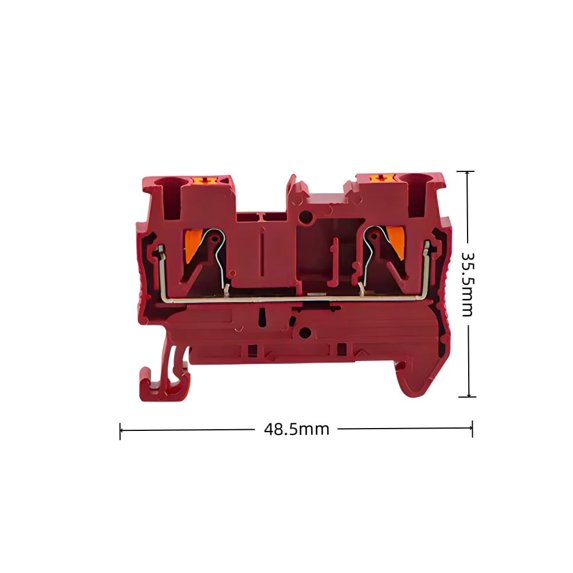 NOBRAND Din Rail Terminal Block Set with Pre Insulated Terminals, 10 Count