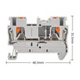 thumbnail image 1 of NOBRAND PT 2.5 800V Din Rail Terminal Block Set, PT 2.5, 10 Count, 10 Pack, 1 of 6