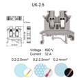thumbnail image 1 of NOBRAND UK-2.5 690V Din Rail Terminal Block, 10 Count, 1 of 6