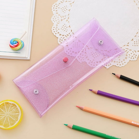 NOBRand Pencil Pouch Pen Gear Transparent Pencil Bag Large Capacity Zipper Storage Bag Student Exam Special Portable Pencil Bag Stationery Bag