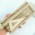 thumbnail image 1 of NOBRand Pencil Pouches Bulk, 8.2" x 3.9"Mesh Zipper Pouch Pencil Case, Waterproof Small Zipper Pouches for Travel, Cosmetics, office Organization, Beige, 1 of 6