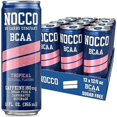 NOCCO BCAA Energy Drink Tropical Flavor 12 Fl Oz (Pack of 12) 180mg