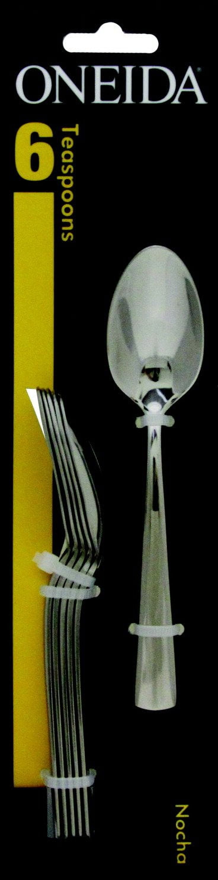 Nocha 6-Piece Silver Stainless Steel Teaspoon Set