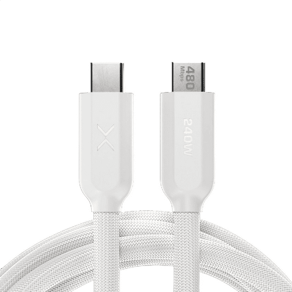 NOCO Company XGrid XC3: 240W USB-C to USB-C Cable with E-Marker Chip - 10-Foot - White