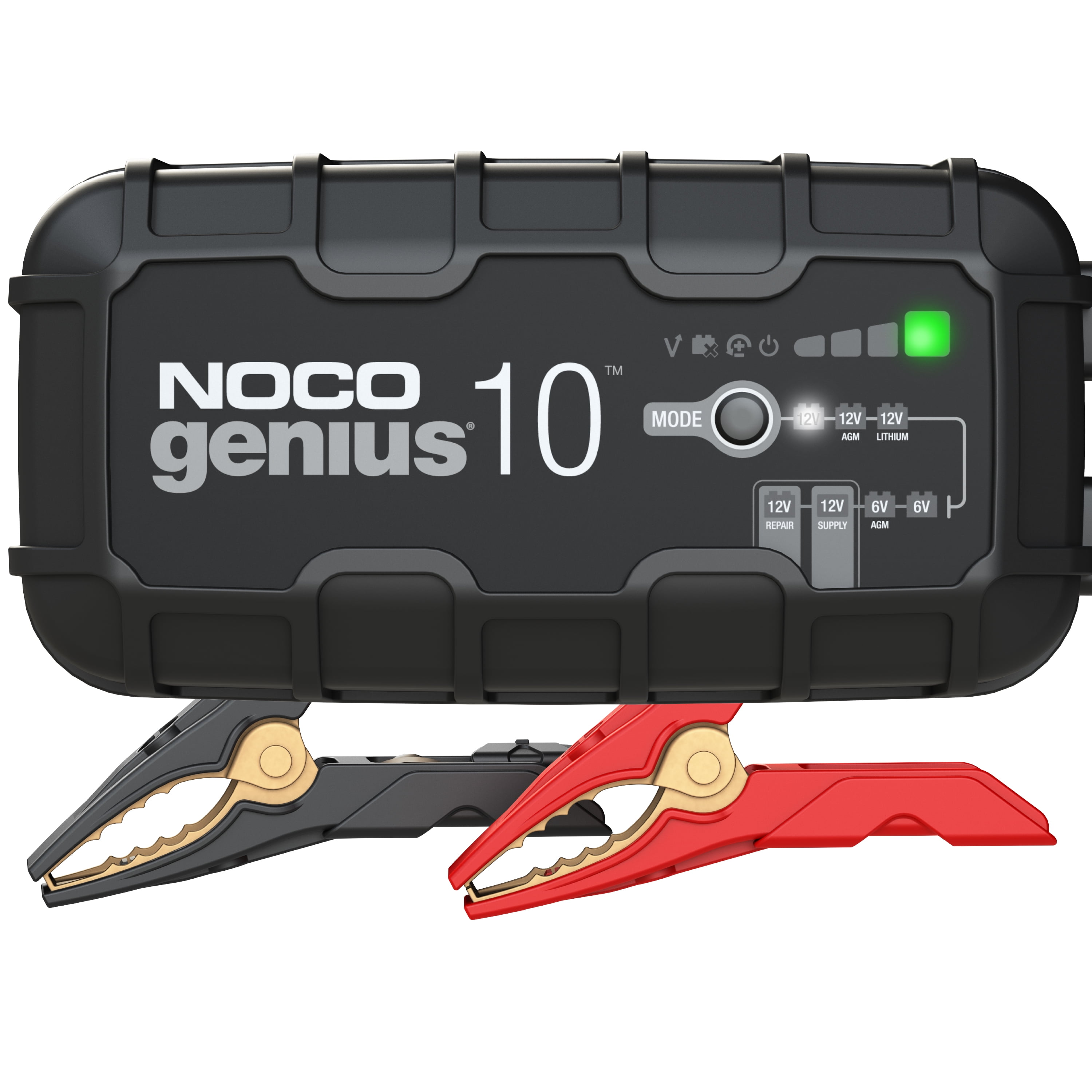  NOCO GENIUS10, 10A Smart Car Battery Charger, 6V and 12V  Automotive Charger, Battery Maintainer, Trickle Charger, Float Charger and  Desulfator for Motorcycle, ATV, Lithium and Deep Cycle Batteries :  Automotive