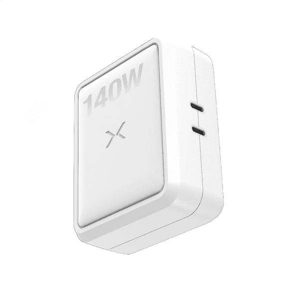 NOCO XGRID X140 140W USB-C CHARGER DUAL PORT GAN POWER ADAPTER - WHITE