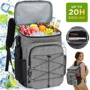 NOCOEX 22L Cooler Backpack with 20H Cooling & Bottle Opener, 28 Cans Insulated Backpack Coolers for Adults, Ideal for Camping Hiking Beach Picnic Fishing