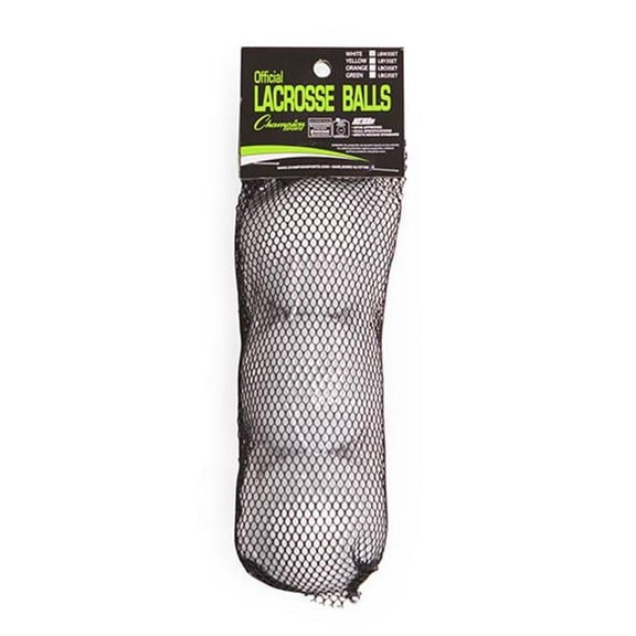 NOCSAE Lacrosse Ball Set, White - Set of 3