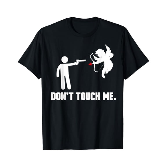 NODB Anti Love Day Funny Don'T Touch Me Tshirt Gift BLACK Unisex S-5XL Hot Trending Shirt, Vintage Birthday Gift