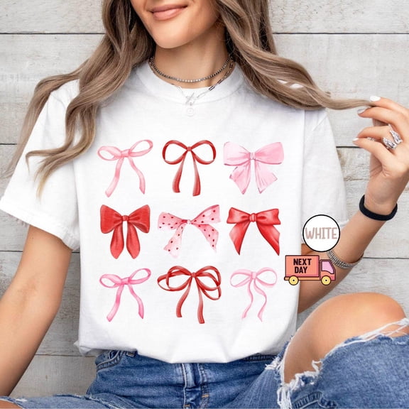NODB Coquette Love Shirt, Coquette Bow Shirt, Love Bow Shirt, Coquette Love Shirt, Love Gift Friend WHITE Unisex S-5XL Hot Trending Shirt, Vintage Birthday Gift