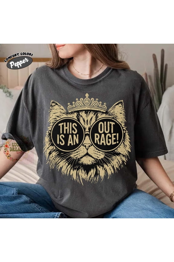 Dungeon Crawler Carl Shirt, Donut The Cat Outrage Tee, Funny Fantasy Gamer Shirt, Princess Donut Gold Design, Book Fandom Gift Tee DARK HEATHER Unisex S-5XL Hot Trending Shirt