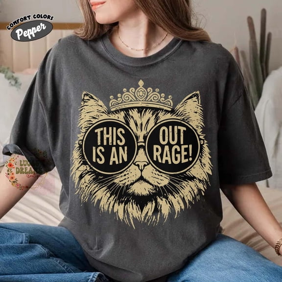 NODB Dungeon Crawler Carl Shirt, Donut The Cat Outrage Tee, Funny Fantasy Gamer Shirt, Princess Donut Gold Design, Book Fandom Gift Tee DARK HEATHER Unisex S-5XL Hot Trending Shirt