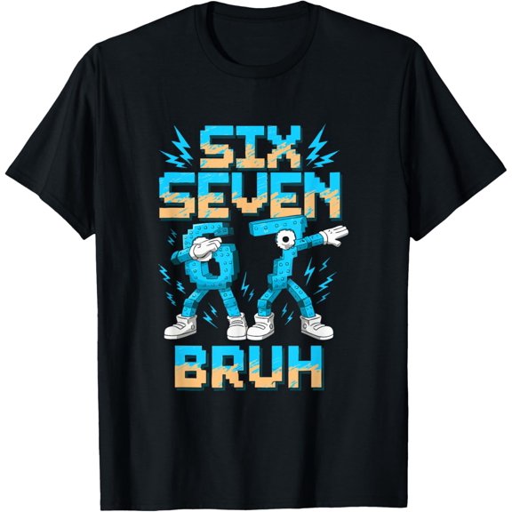 NODB Funny 67 Dab Six Seven Burh Noel 6 7 Dabbing T-Shirt BLACK Unisex S-5XL Hot Trending Shirt, Vintage Birthday Gift