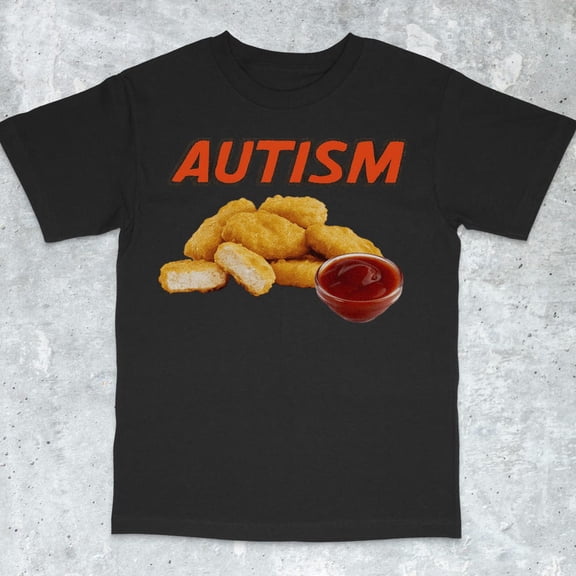 NODB Funny Autism Shirt, Funny Chicken Shirt, Chicken Nugget Shirt, I Love Nuggets Shirt, Neurodivers Audhd Shirt, Autism Shirt BLACK Unisex S-5XL Hot Trending Shirt, Vintage Birthday Gift