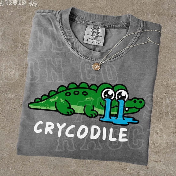 NODB Funny Crocodile Shirt Crycodile Pun Cute Cartoon Gator Gift Reptile Lover Retro Tee T Shirt For Men Women DARK HEATHER Unisex S-5XL Hot Trending Shirt, Vintage Birthday Gift