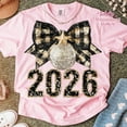thumbnail image 1 of NODB Happy New Year 2026 Shirt, Trendy New Years Eve Shirt, Black And Gold Sequins Glitter Style Faux Sparkly New Year Shirt, Hello 2026 Shirt LIGHT PINK Unisex S-5XL Hot Trending Shirt, 1 of 4