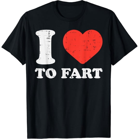 NODB I Heart To Fart Funny Love Farting Men Women T-Shirt BLACK Unisex S-5XL Hot Trending Shirt, Vintage Birthday Gift