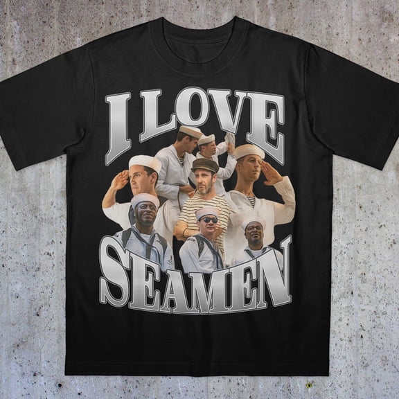 NODB I Love Seamen Shirt, Funny Shirt, Funny Shirt, Shirt, Aggressive Shirt, Ironic Shirt, Bold Statement, Misspelled Shirt BLACK Unisex S-5XL Hot Trending Shirt, Vintage Birthday Gift