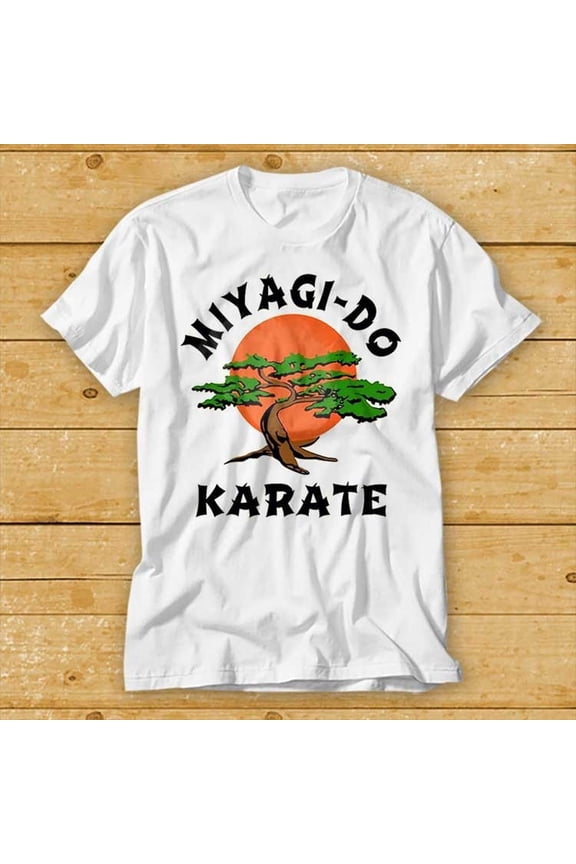Karate T-Shirt Miyagi - Do Movie Daniel Cobra Kai Tv 80 Retro Gift Tee WHITE Unisex S-5XL Hot Trending Shirt, Vintage Birthday Gift