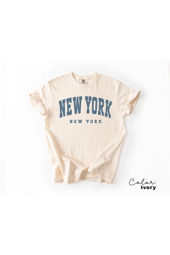 New York Shirt, Nyc Shirt, Vintage Varsity, Trendy Travel Destination Gift, New York Tshirt, Nyc, Preppy Trendy, SAND Unisex S-5XL Hot Trending Shirt, Vintage Birthday Gift