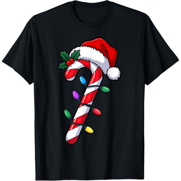 NODB Noel Candy Cane Jolly Man Noel T-Shirt BLACK Unisex S-5XL Hot Trending Shirt, Vintage Birthday Gift