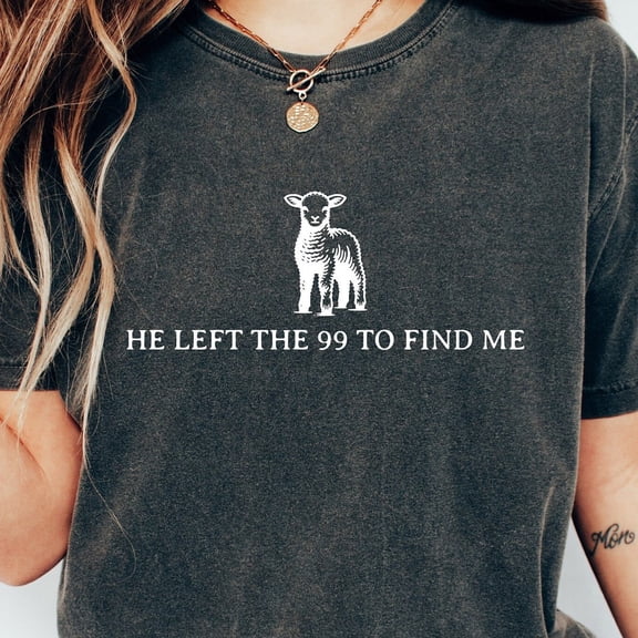 NODB Retro Comfy Religious Shirt, He Left The 99 Shirt, Christian Comfy Shirt, Bible Verse Shirt, Christian Apparel, Faith Shirt BLACK Unisex S-5XL Hot Trending Shirt, Vintage Birthday Gift