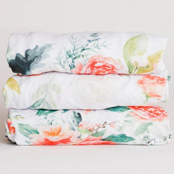 NODNAL Co. 3-Piece 160 GSM Pink Cotton Bed Sheet Set, Crib OEKO-TEX Certified Deep Pocket