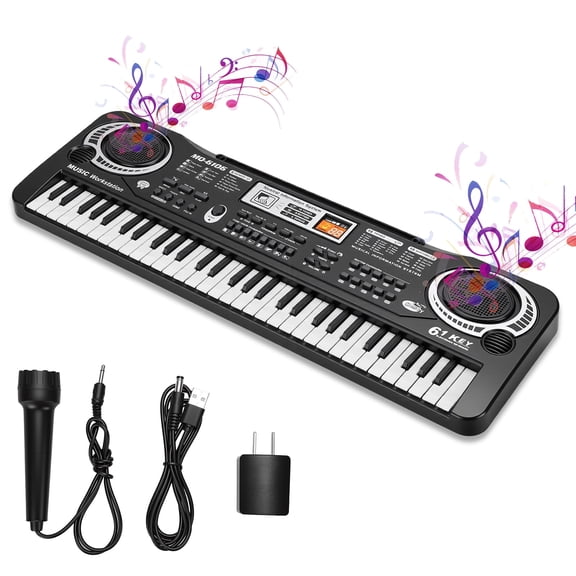 NOEARR 61 Keys Keyboard Piano for Kids, Portable Electronic Digital Piano for Beginners, Perfect Musical Starter Instrument, Ideal Gift for Aspiring Musicians, Electric Piano Birthday Gift