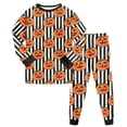 thumbnail image 1 of NOEGOEU 2-9 Years Toddler Boys Girls Halloween Pajamas Kids Long Sleeve Cute Sleepwear Set (Orange,4-5 Years), 1 of 6