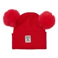 thumbnail image 1 of NOEGOEU Baby Beanie Toddler Infant Winter Knitted Hats Kids Soft Warm Pom Pom Cap for Boys Girls (Red,0-36 Months), 1 of 6
