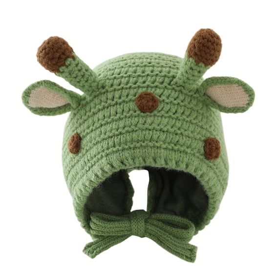 NOEGOEU Baby Beanie Toddler Knitted Winter Hats for Kids Cute Warmer Cap Boys Girls 3-24M (Green,3-24 Months)
