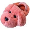 thumbnail image 1 of NOEGOEU Baby Boys Girls Plush Slippers Non-Slip Soft Sole Toddler First Walkers Warm Indoor Shoes (Red,13.5), 1 of 3