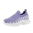 thumbnail image 1 of NOEGOEU Boys Girls Slip on Mesh Shoes Non Slip Soft Sole Breathable Lightweight Sneakers for Kids (Purple,12.5), 1 of 8