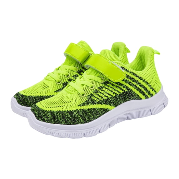 NOEGOEU Boys Girls Sneakers Tennis Shoes for Kids Breathable Lightweight Non Slip Running Shoes (Green,35)
