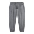 thumbnail image 1 of NOEGOEU Boys Sweatpants Soft Drawstring Joggers with Elastic Waist Pockets Relaxed Tapered Design (Grey,11-12 Years), 1 of 6