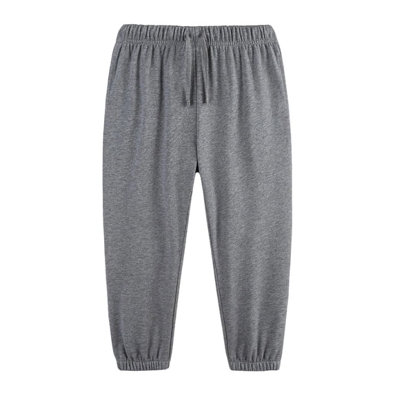 NOEGOEU Boys Sweatpants Soft Drawstring Joggers with Elastic Waist Pockets Relaxed Tapered Design (Grey,11-12 Years)