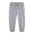 thumbnail image 1 of NOEGOEU Boys Sweatpants Soft Drawstring Joggers with Elastic Waist Pockets Relaxed Tapered Design (Light Gray,3-4 Years), 1 of 6