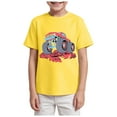 thumbnail image 1 of NOEGOEU Boys Tshirts Funny Shirts Short Sleeve Crewneck Loose Graphic Tees Tops for 2-14 Years (Yellow,11-12 Years), 1 of 4