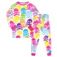 thumbnail image 1 of NOEGOEU Halloween Pajamas Kids Boys Girls Funny Graphic Long Sleeve Sleepwear Set 2-9 Years (Yellow,6-7 Years), 1 of 8